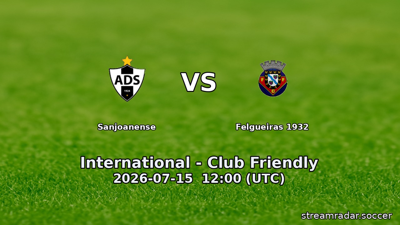 Sanjoanense vs Felgueiras 1932