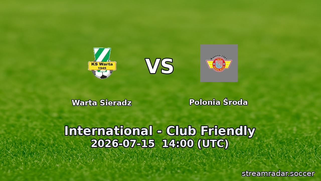 Warta Sieradz vs Polonia Środa