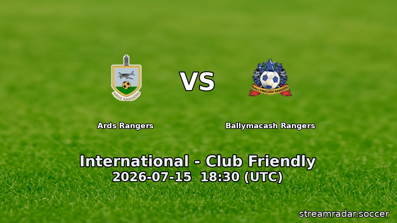 Ards Rangers vs Ballymacash Rangers