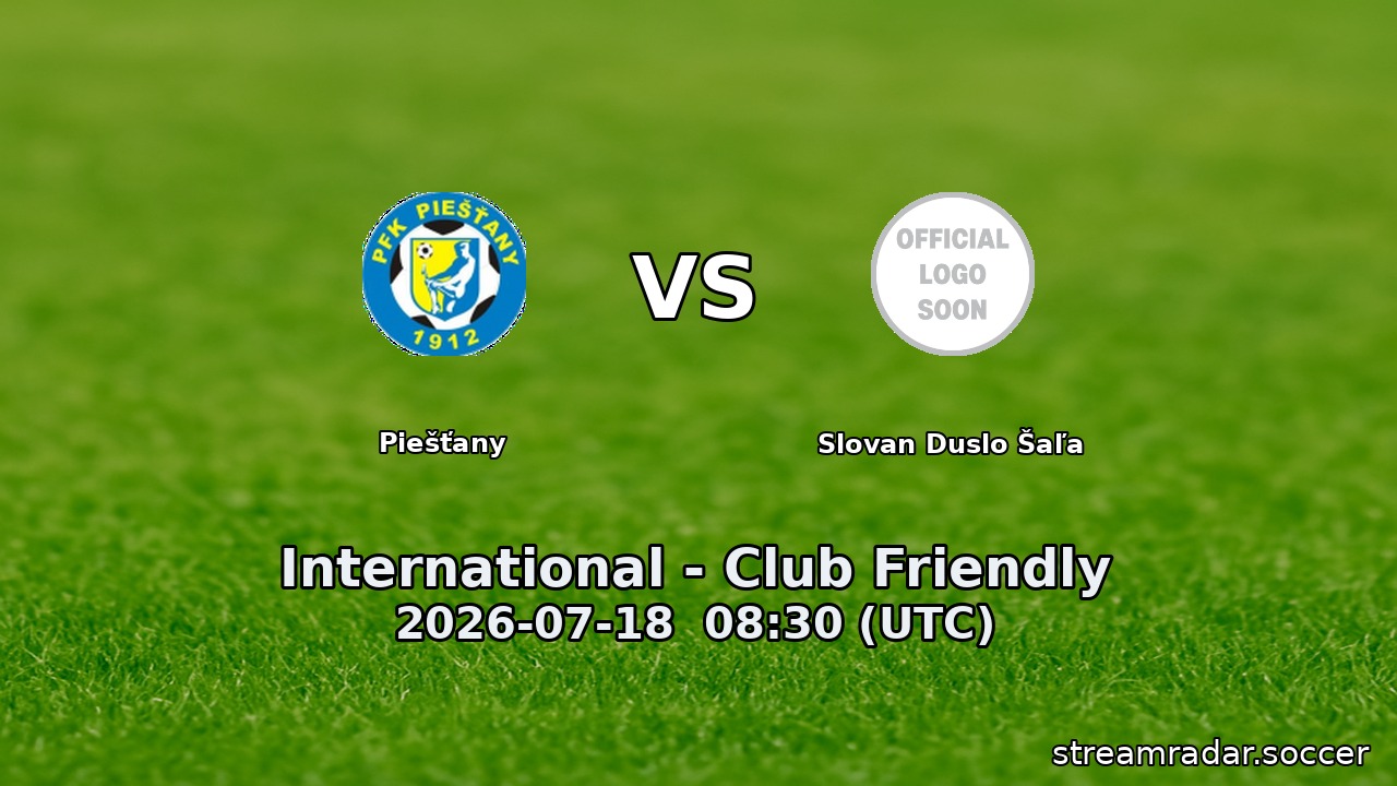 Piešťany vs Slovan Duslo Šaľa