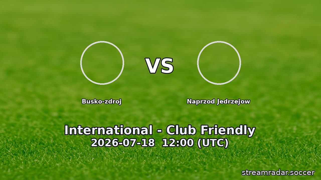 Busko-zdroj vs Naprzod Jedrzejow