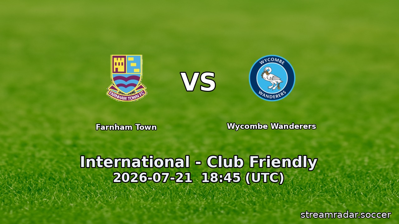 Farnham Town vs Wycombe Wanderers