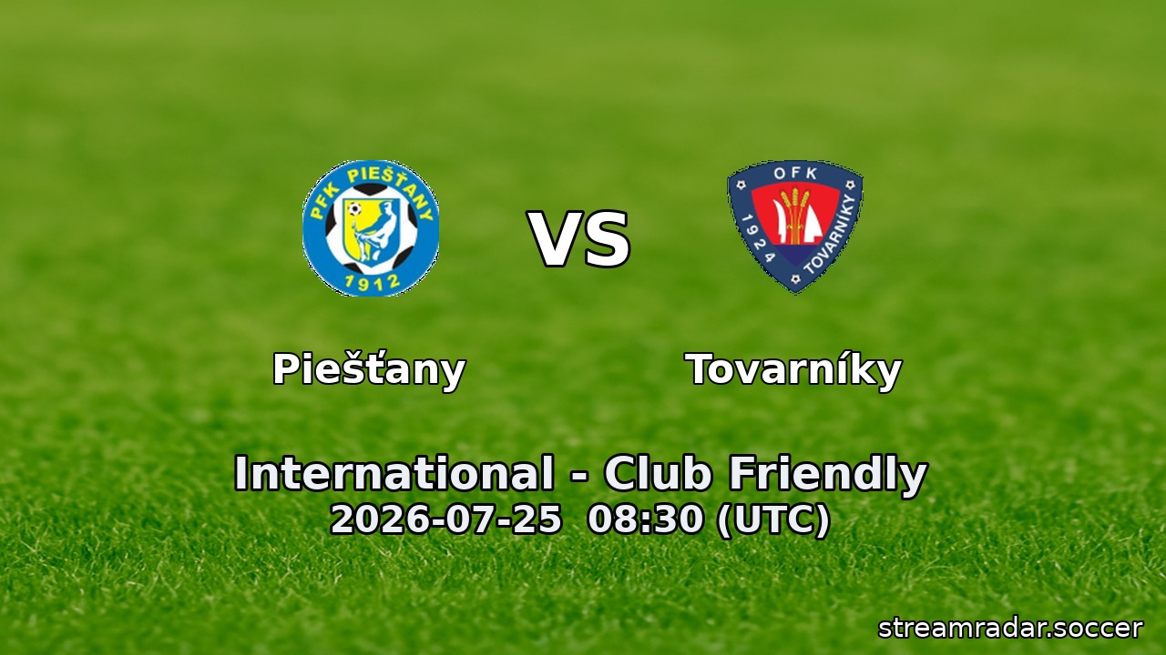 Piešťany vs Tovarníky