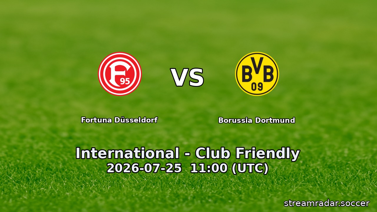 Fortuna Düsseldorf vs Borussia Dortmund