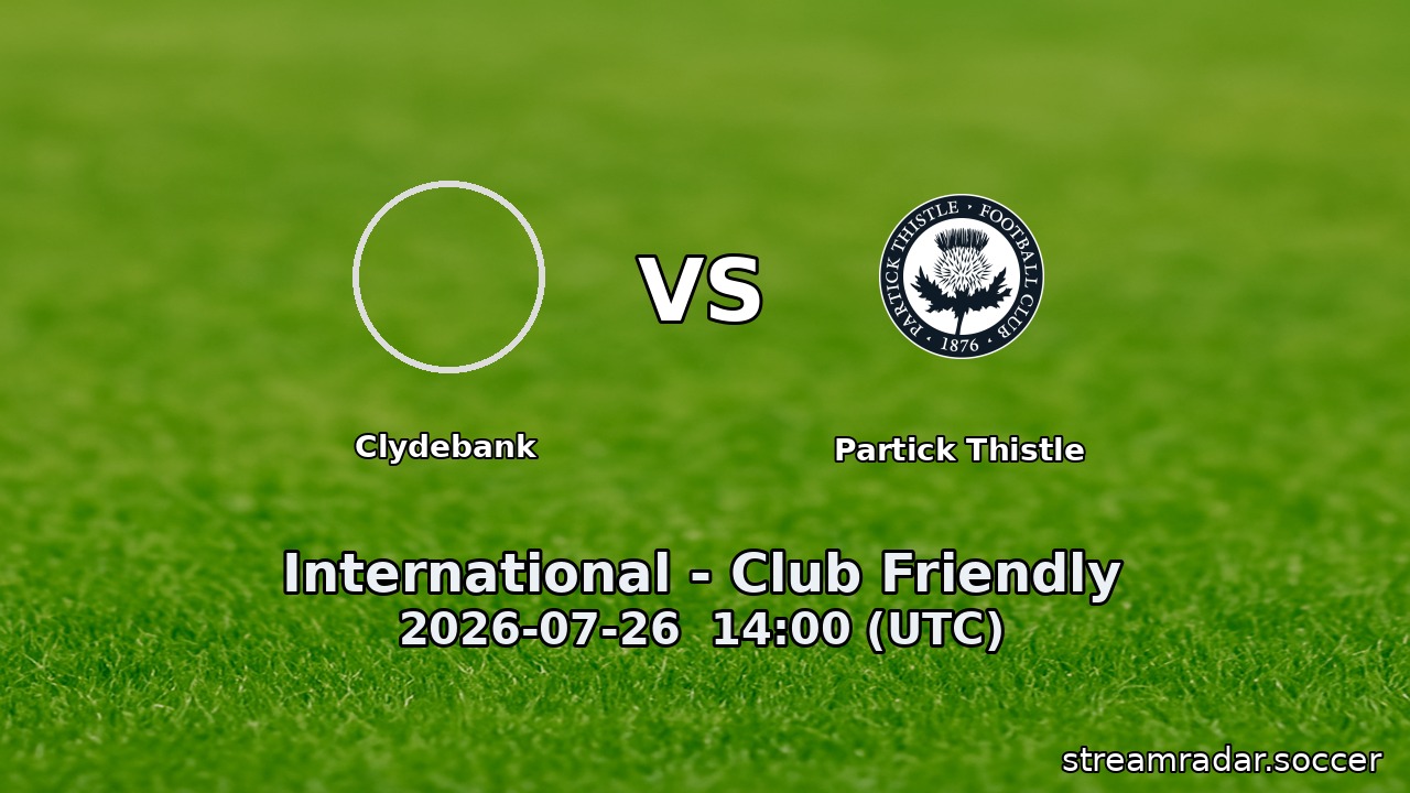 Clydebank vs Partick Thistle