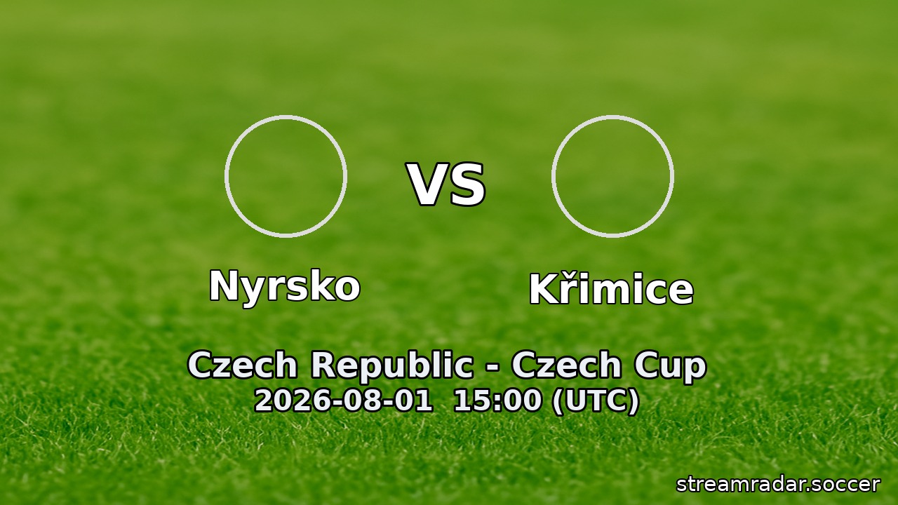 Nyrsko vs Křimice
