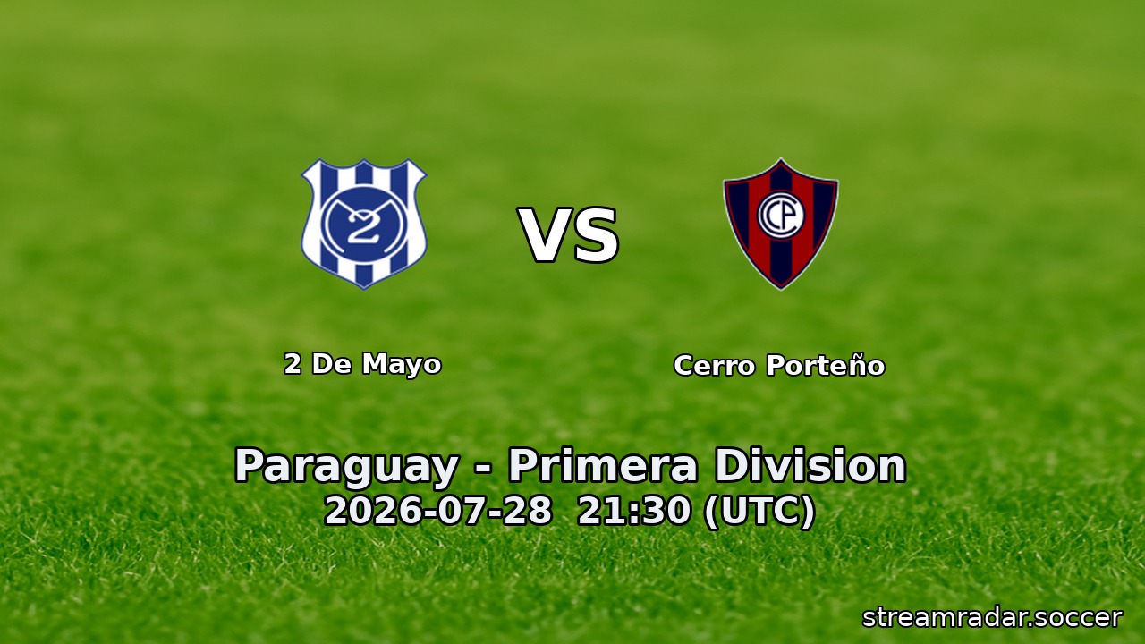 2 de Mayo vs Cerro Porteño