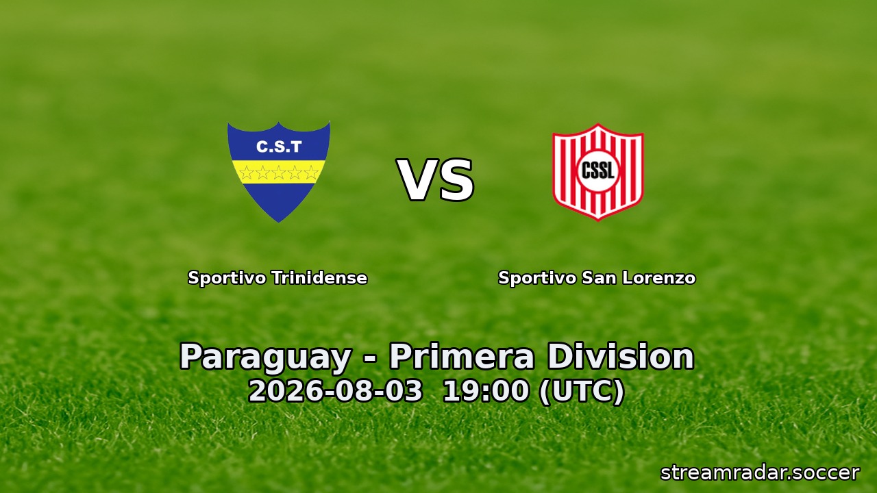 Sportivo Trinidense vs Sportivo San Lorenzo