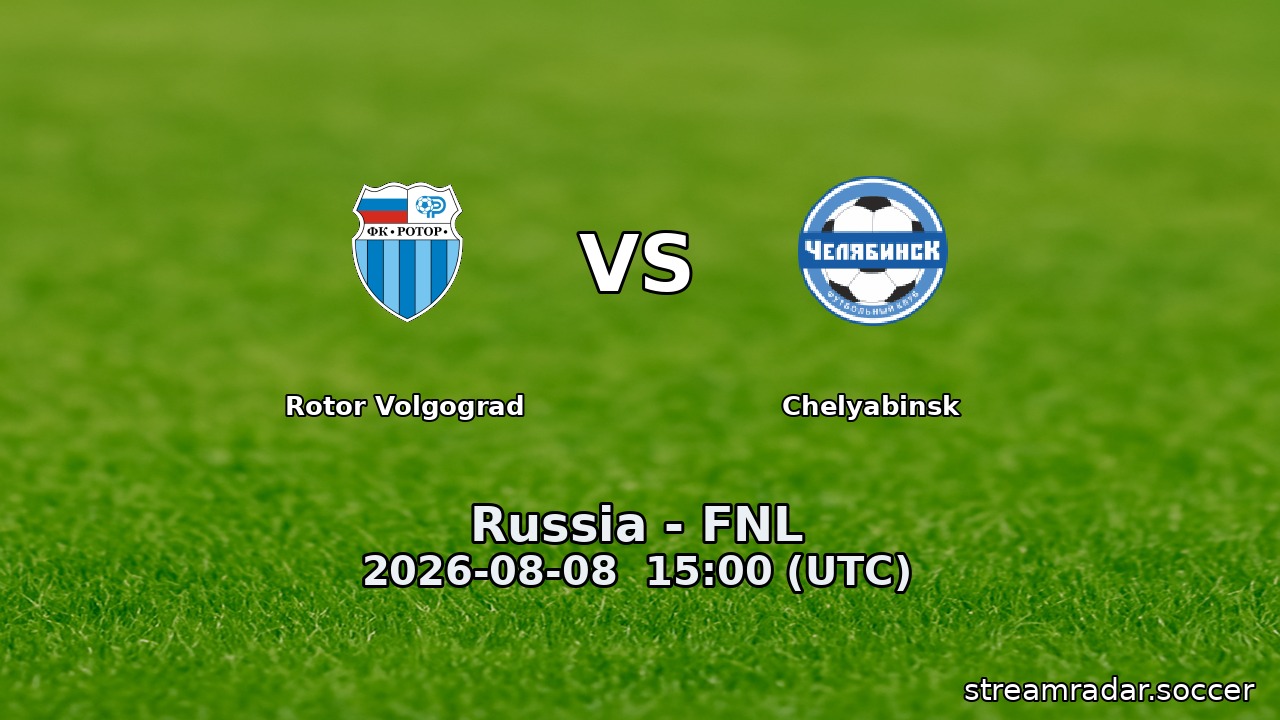 Rotor Volgograd vs Chelyabinsk