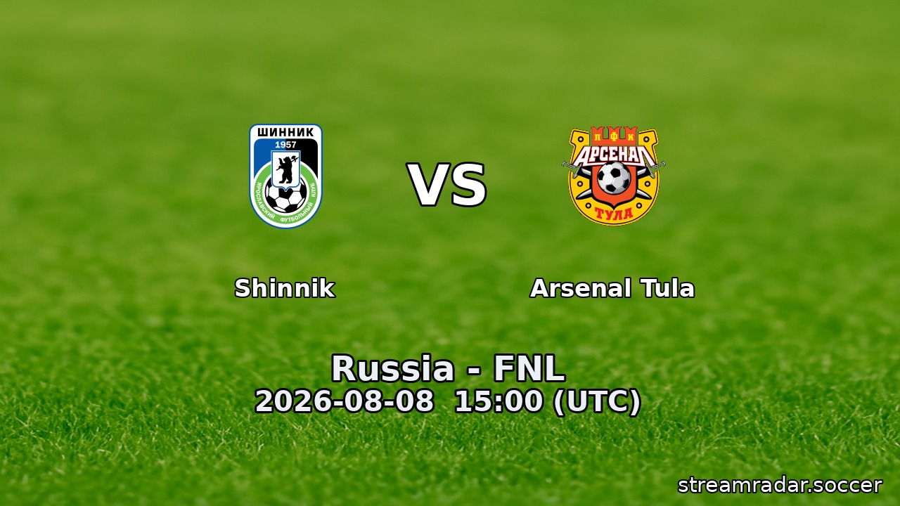 Shinnik vs Arsenal Tula