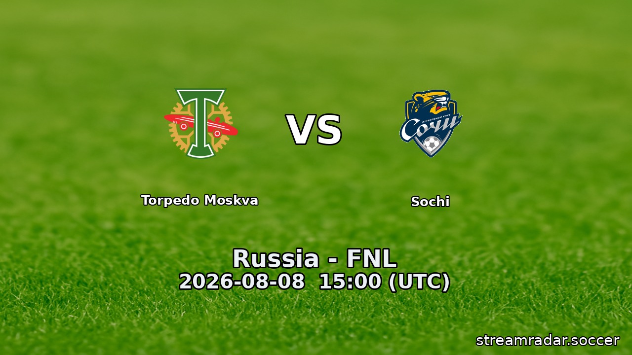 Torpedo Moskva vs Sochi