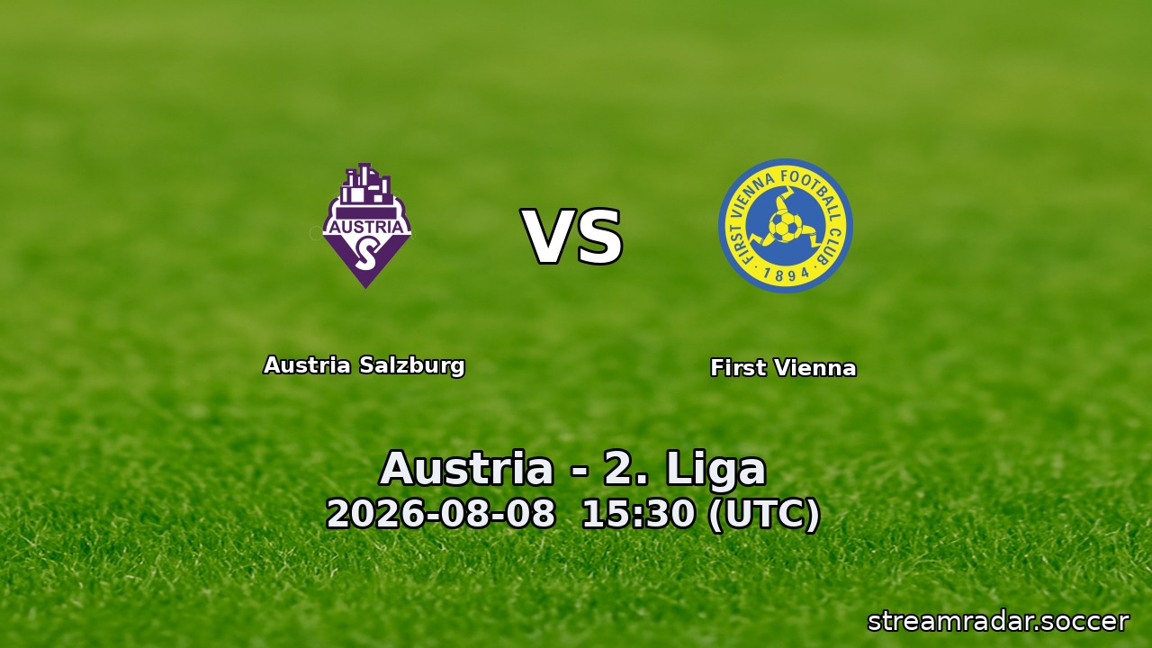 Austria Salzburg vs First Vienna
