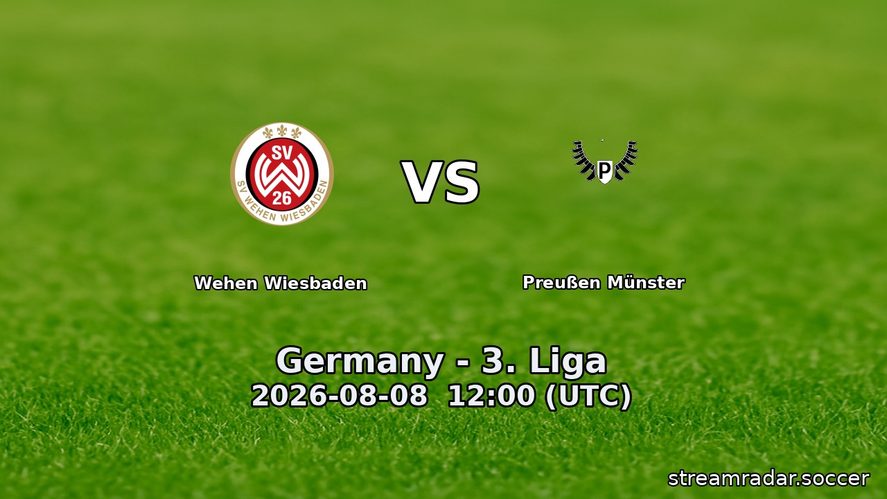 Wehen Wiesbaden vs Preußen Münster