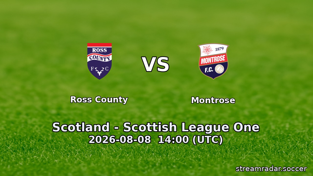 Ross County vs Montrose