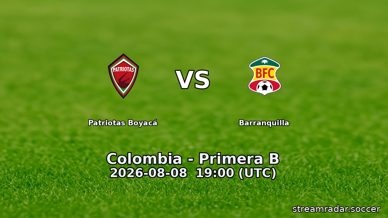 Patriotas Boyacá vs Barranquilla