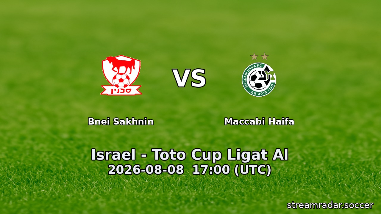 Bnei Sakhnin vs Maccabi Haifa