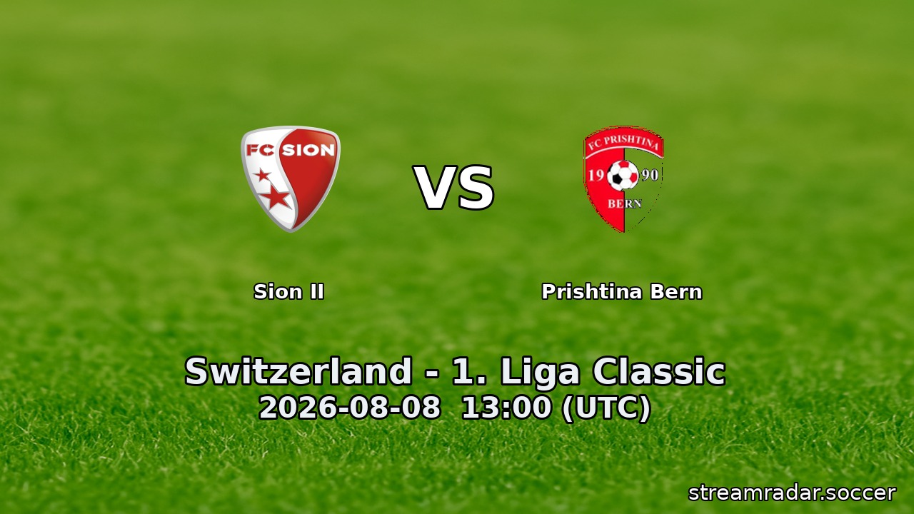 Sion II vs Prishtina Bern
