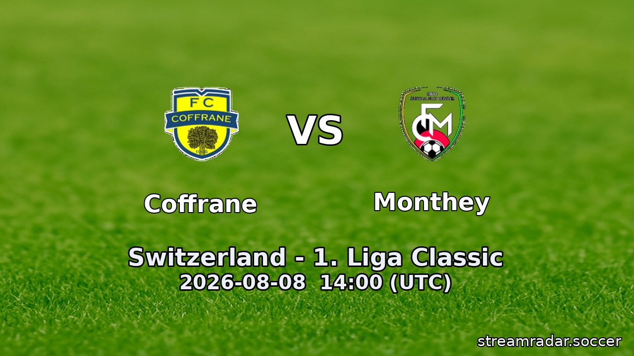 Coffrane vs Monthey