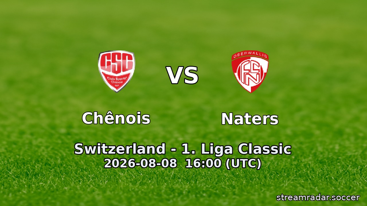 Chênois vs Naters