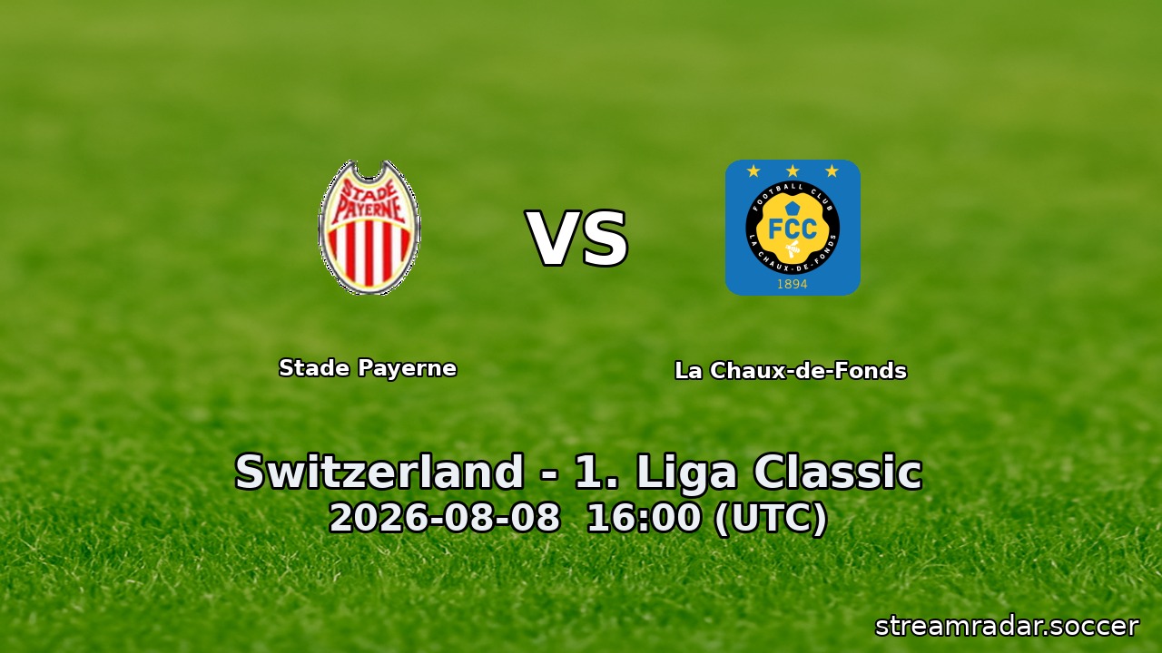 Stade Payerne vs La Chaux-de-Fonds