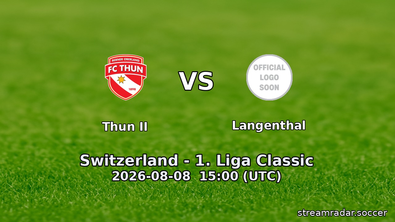 Thun II vs Langenthal