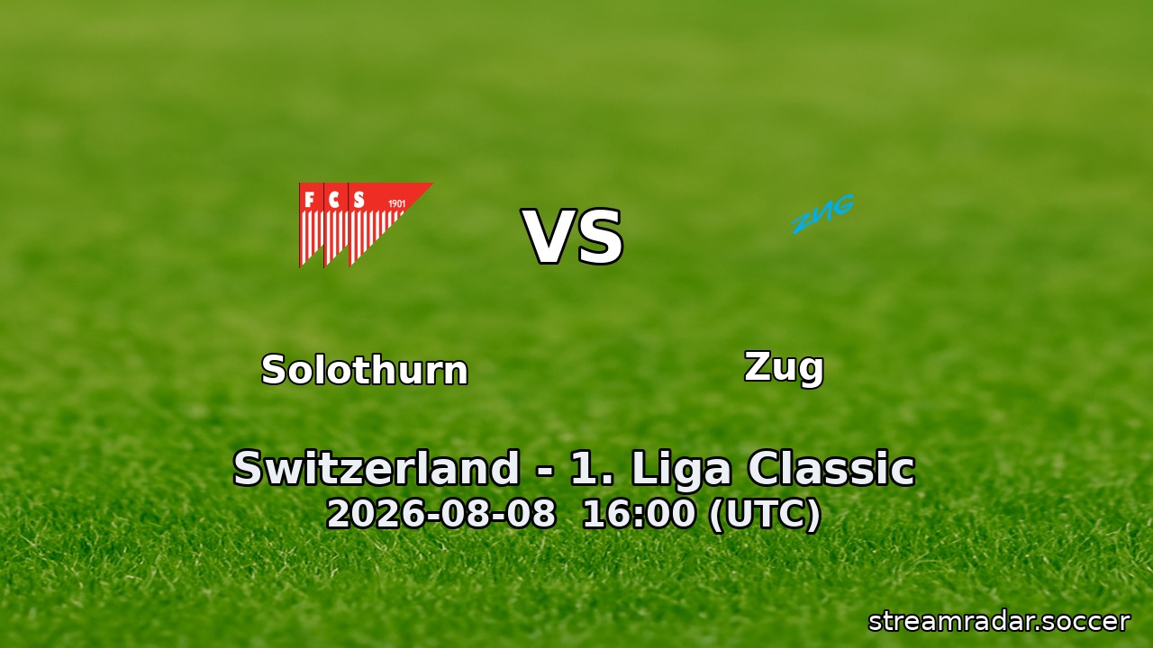 Solothurn vs Zug