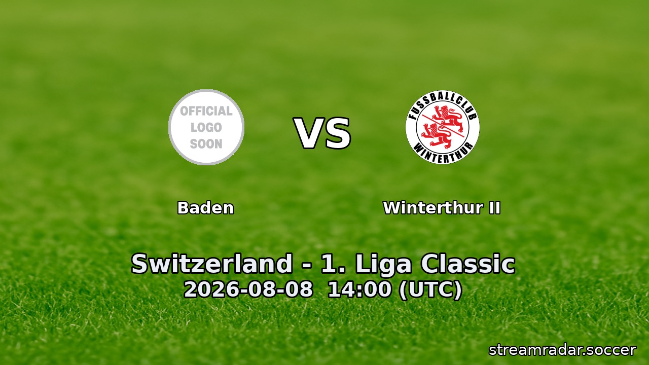 Baden vs Winterthur II
