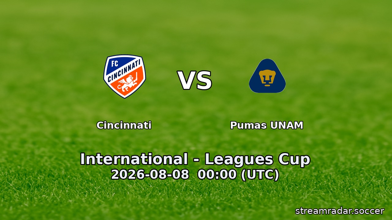 Cincinnati vs Pumas UNAM
