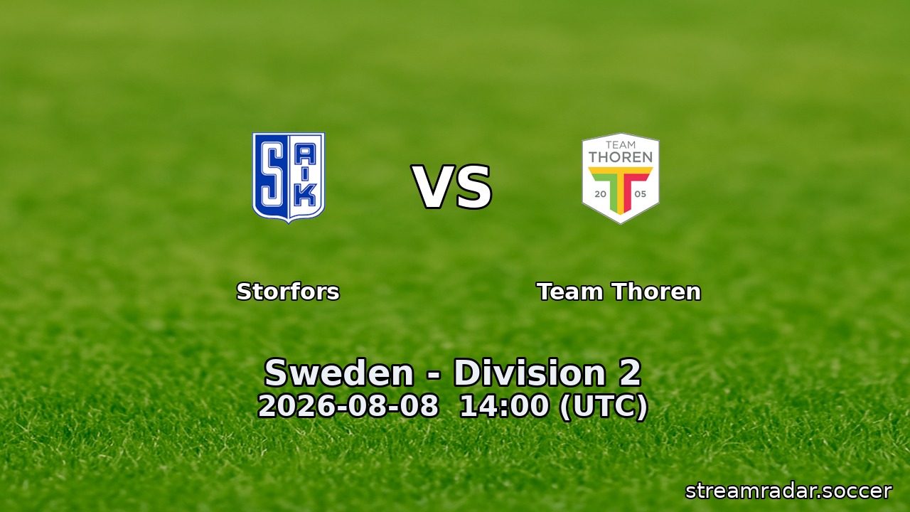 Storfors vs Team Thoren