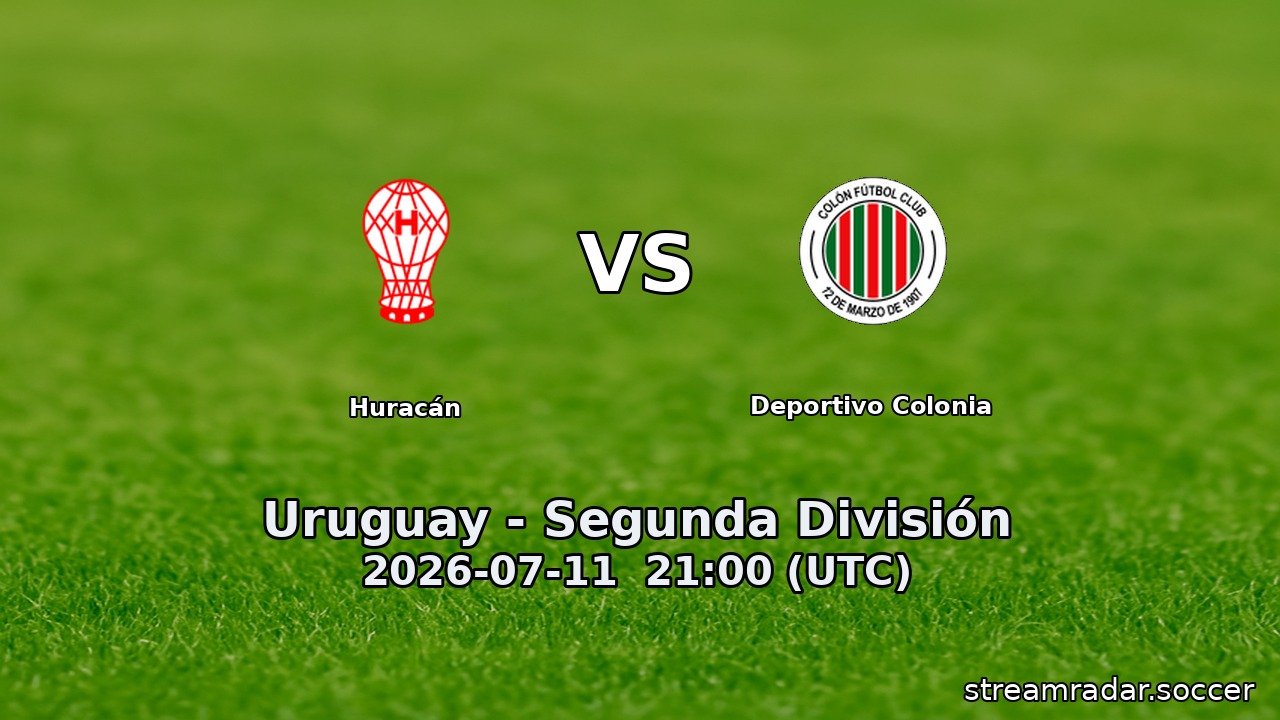Huracán vs Deportivo Colonia