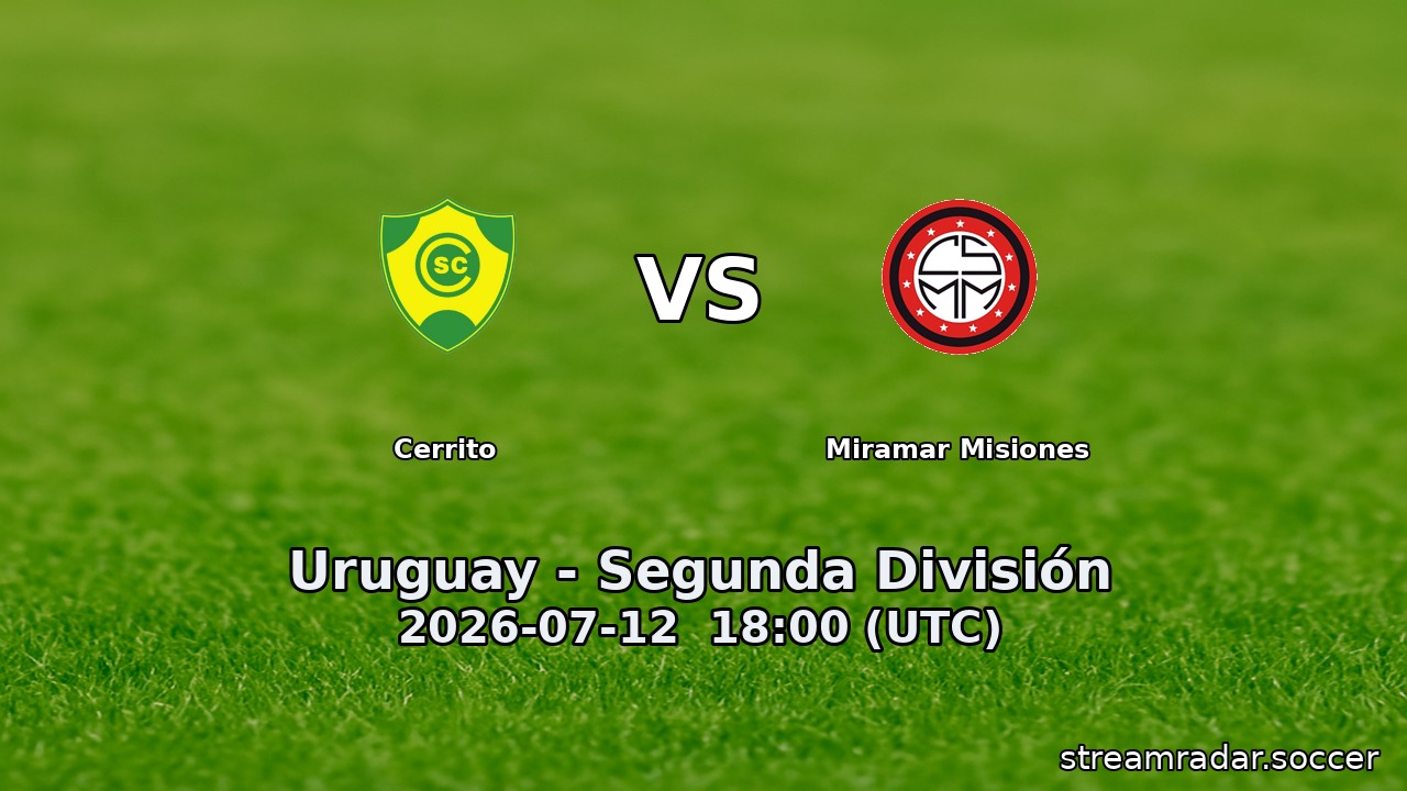 Cerrito vs Miramar Misiones