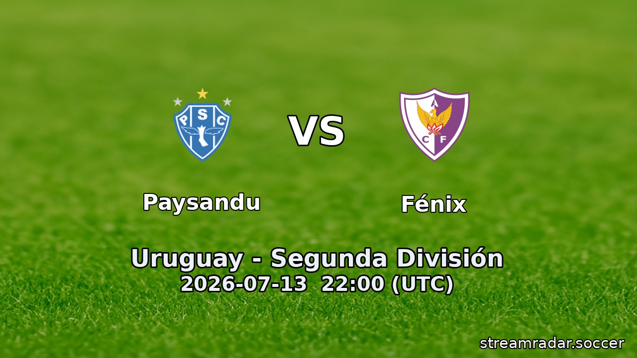 Paysandu vs Fénix