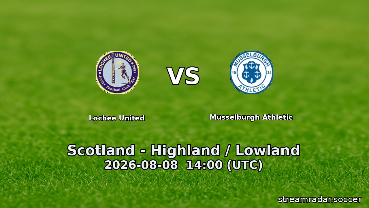 Lochee United vs Musselburgh Athletic