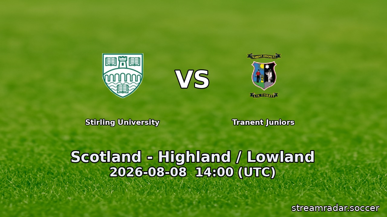 Stirling University vs Tranent Juniors