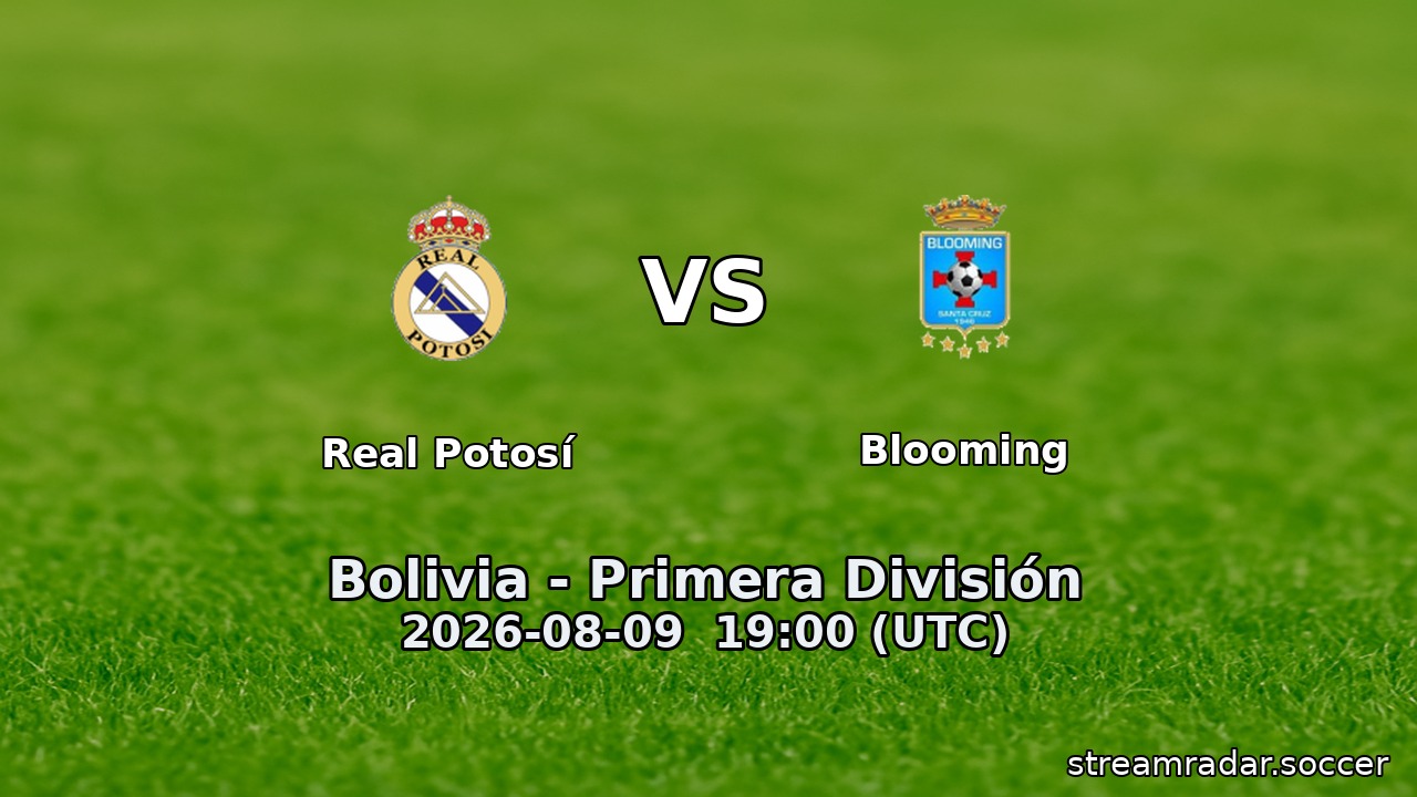 Real Potosí vs Blooming