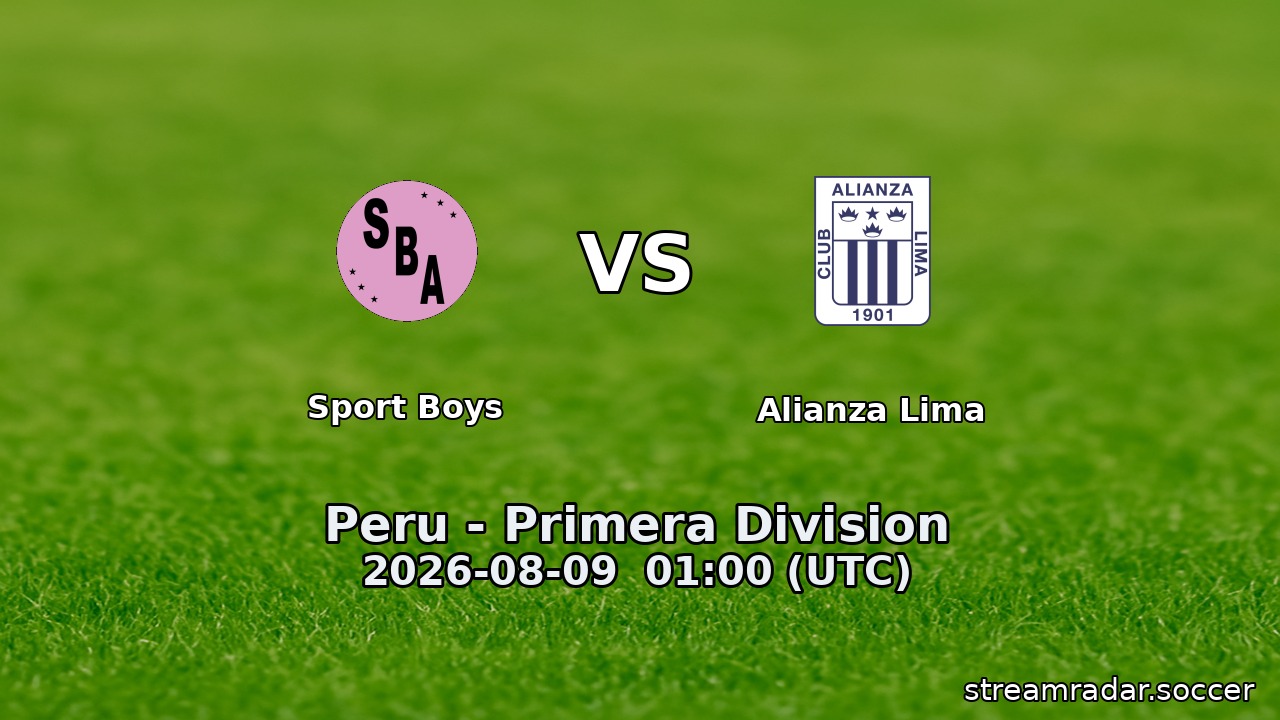 Sport Boys vs Alianza Lima