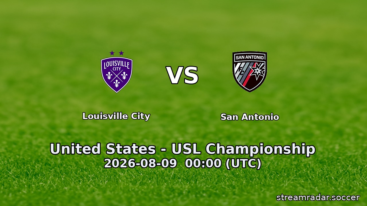 Louisville City vs San Antonio