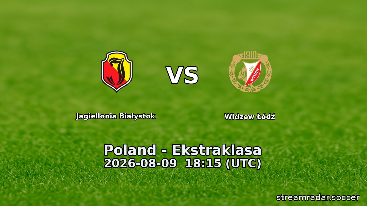 Jagiellonia Białystok vs Widzew Łódź