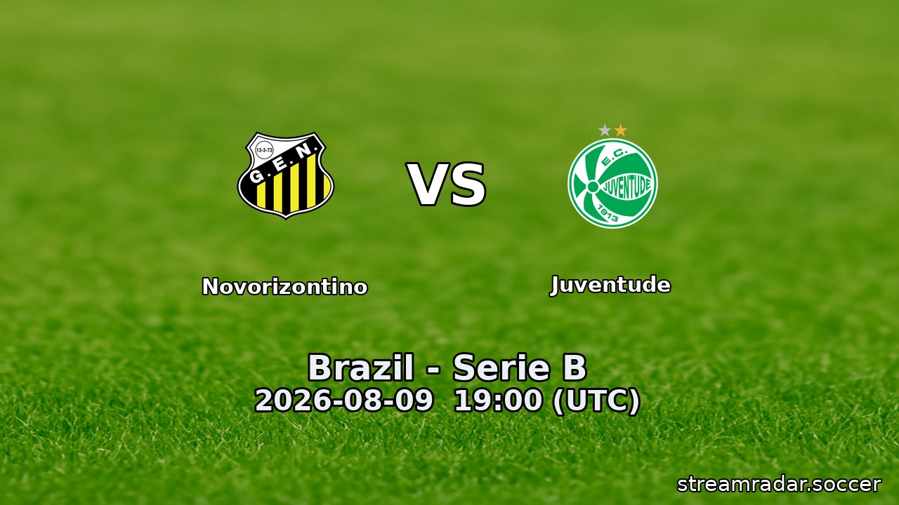 Novorizontino vs Juventude