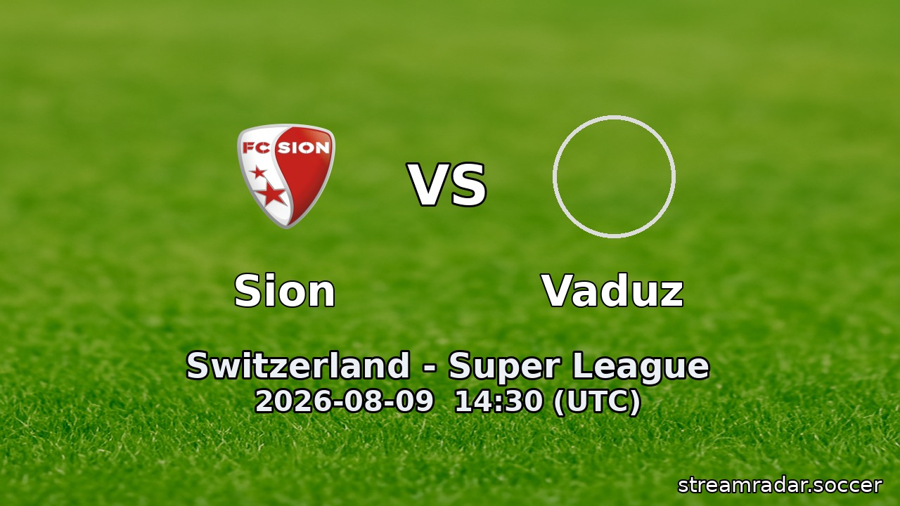 Sion vs Vaduz