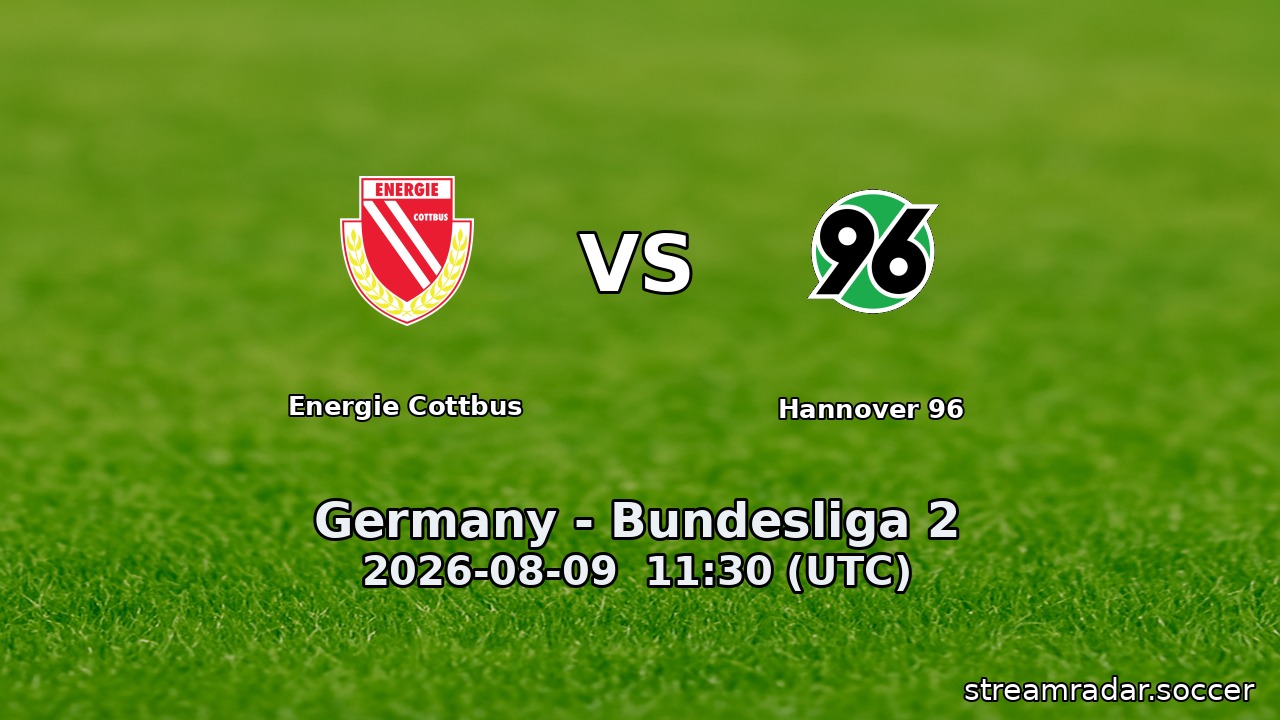 Energie Cottbus vs Hannover 96