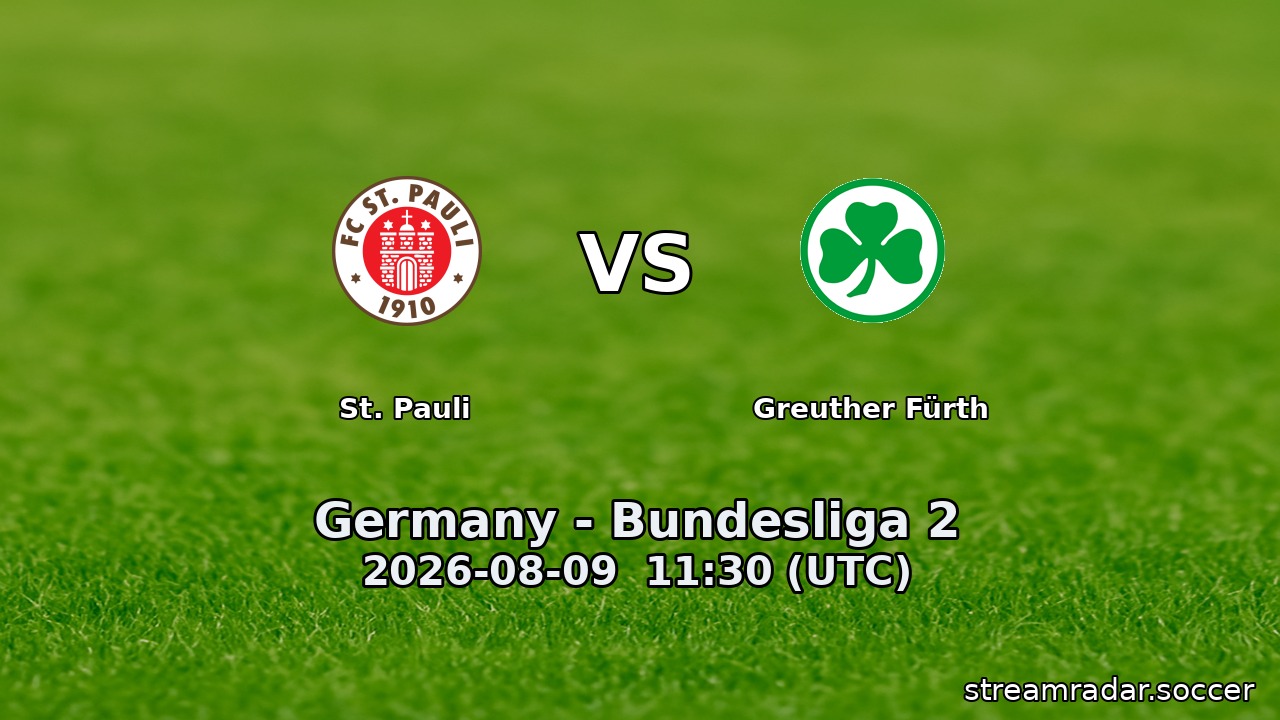 St. Pauli vs Greuther Fürth
