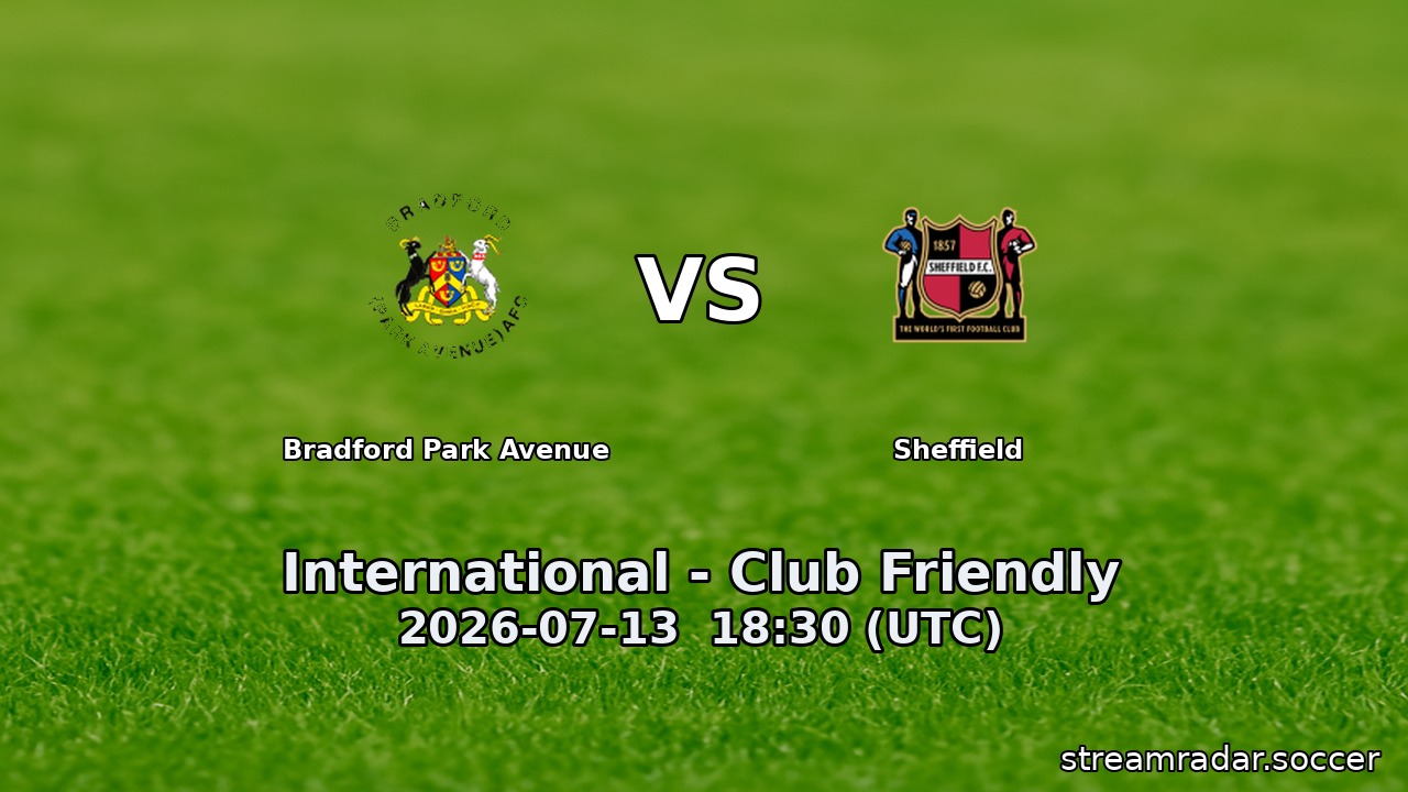Bradford Park Avenue vs Sheffield