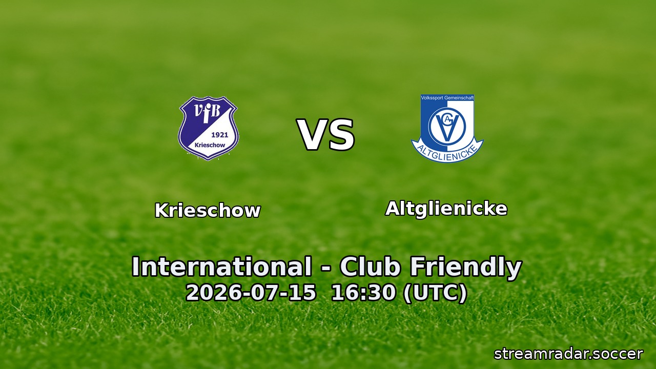 Krieschow vs Altglienicke
