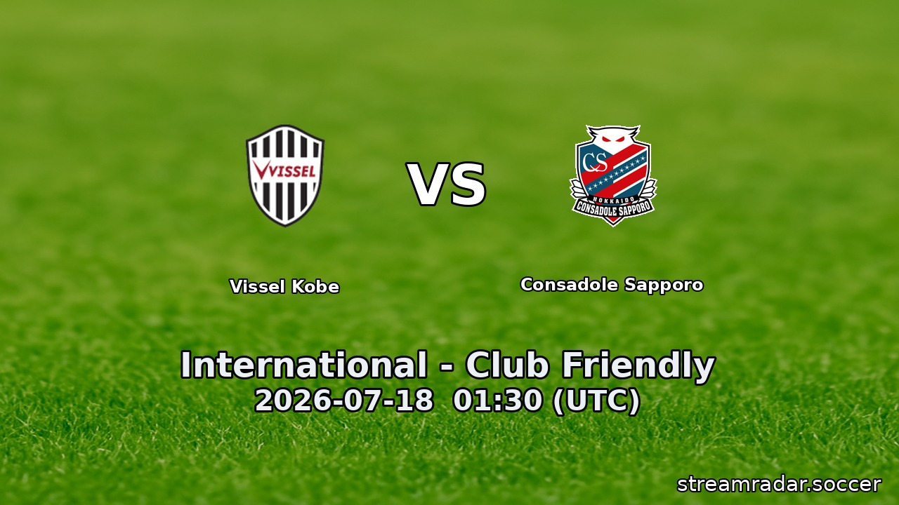 Vissel Kobe vs Consadole Sapporo