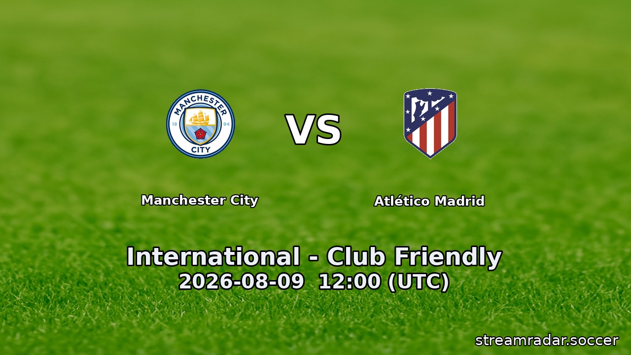 Manchester City vs Atlético Madrid