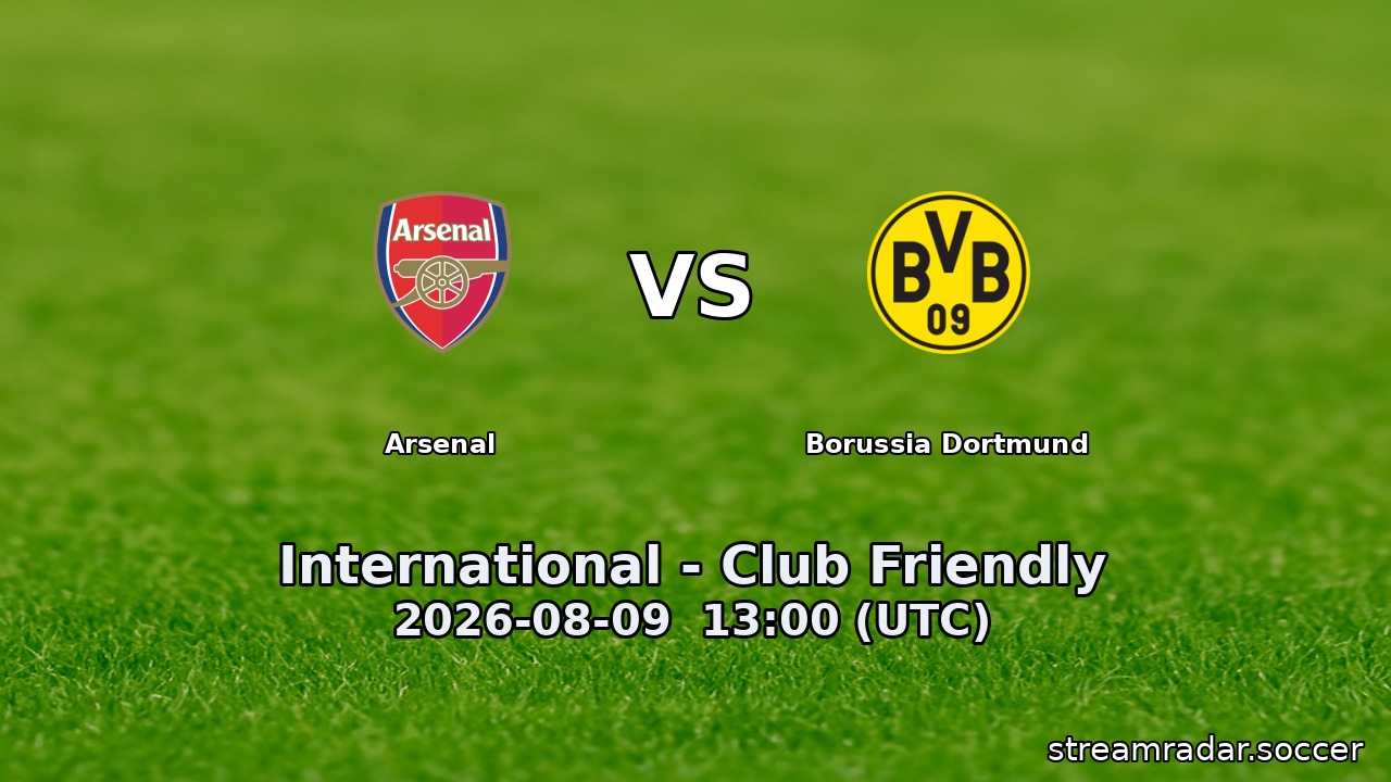 Arsenal vs Borussia Dortmund