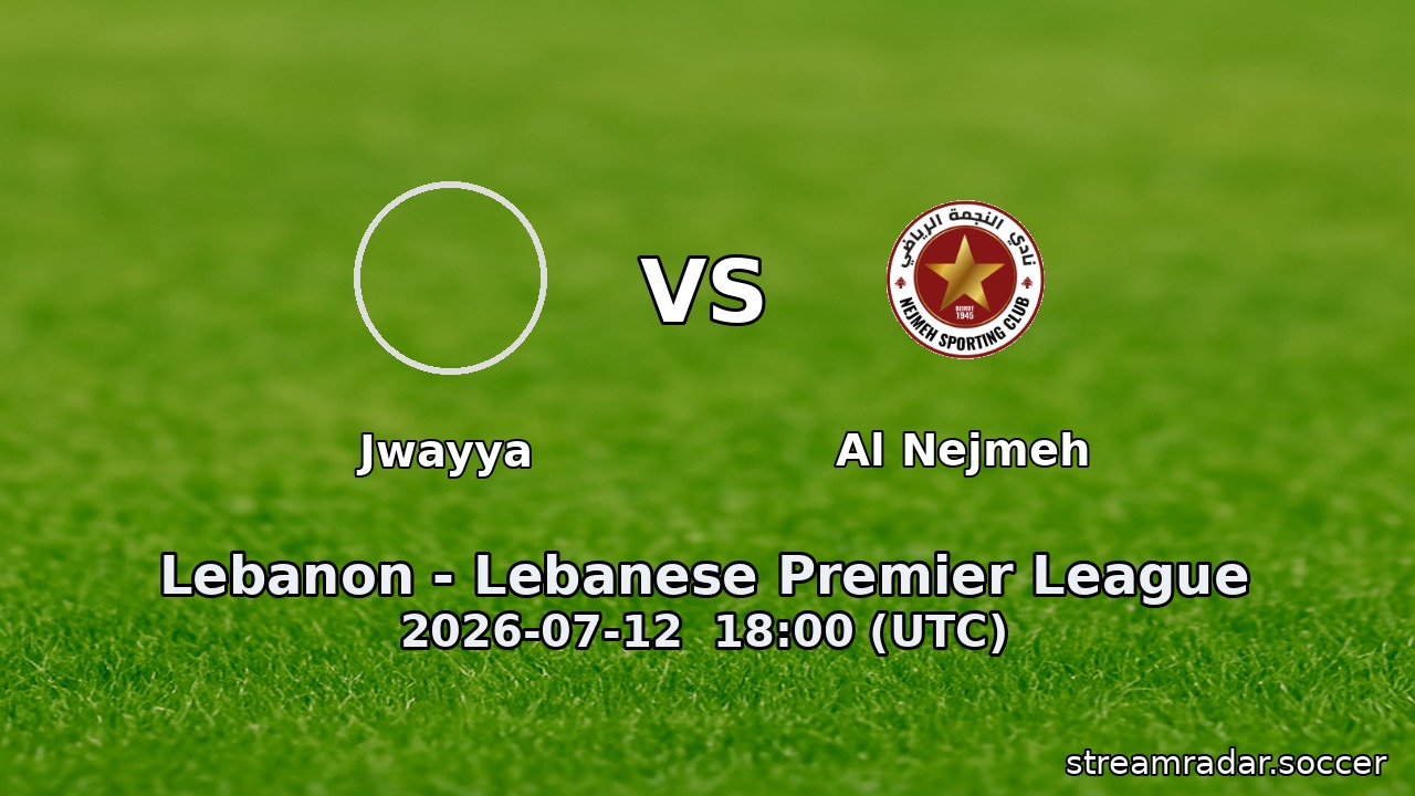 Jwayya vs Al Nejmeh
