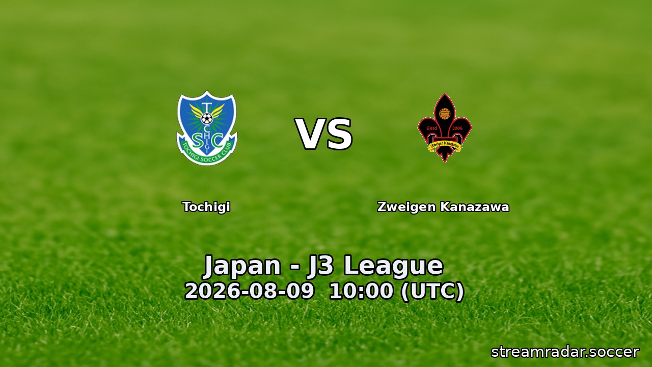 Tochigi vs Zweigen Kanazawa