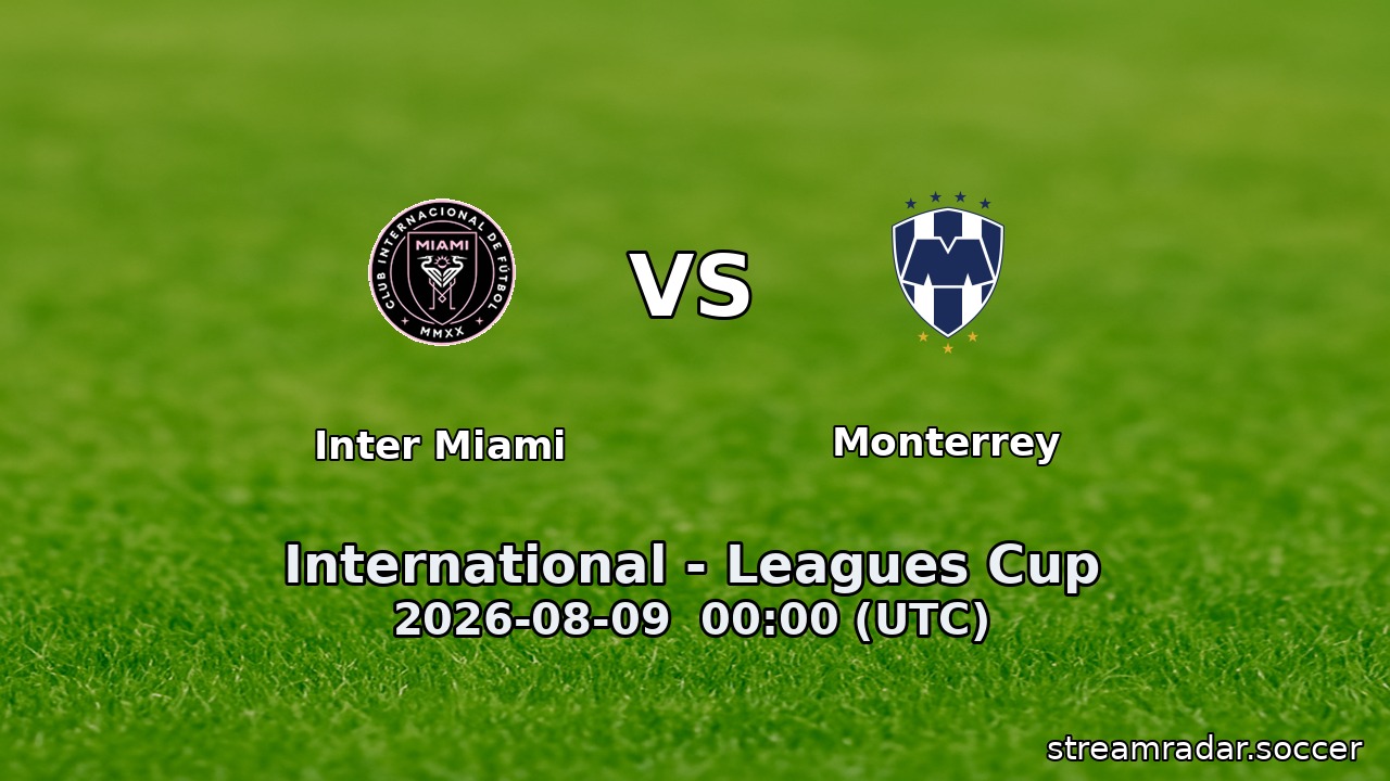 Inter Miami vs Monterrey